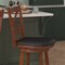 Flash Furniture Felicity Wood Classic Crossback Swivel Counter Height Barstool w/Padded Blk LeatherSoft Seat, Oak ES-UN1-24-OAK-GG - alternate 6